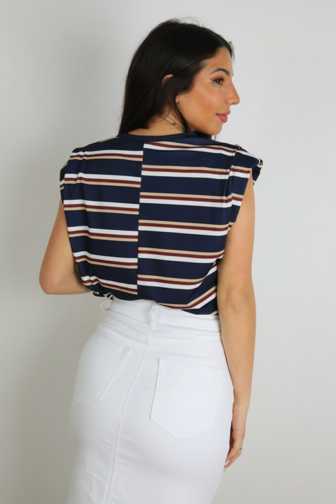 Camiseta Hombreras Rayas