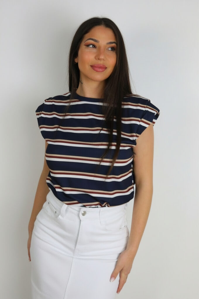 Camiseta Hombreras Rayas