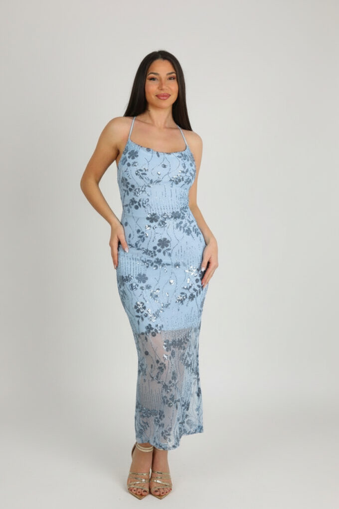 Vestido Tull Lentejuelas