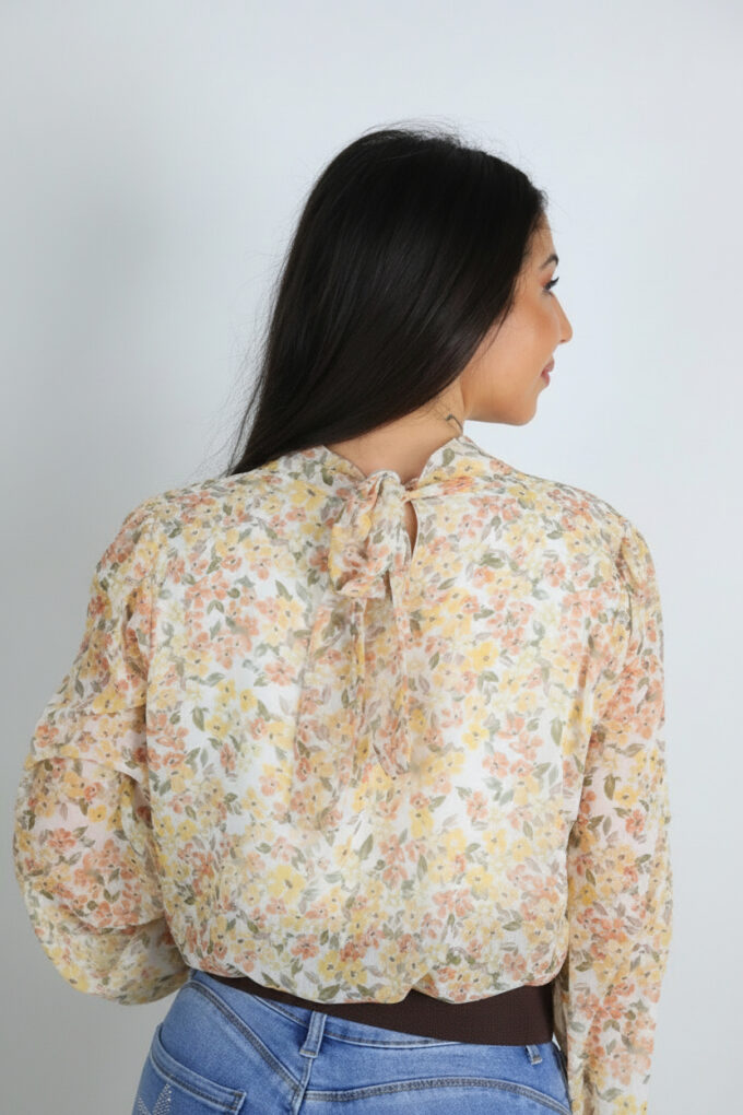 Blusa Gasa Estampada