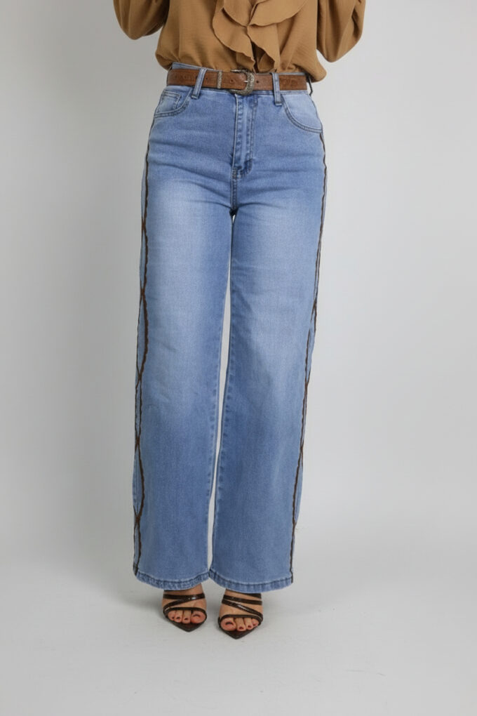 Vaquero Bordado Cinturón