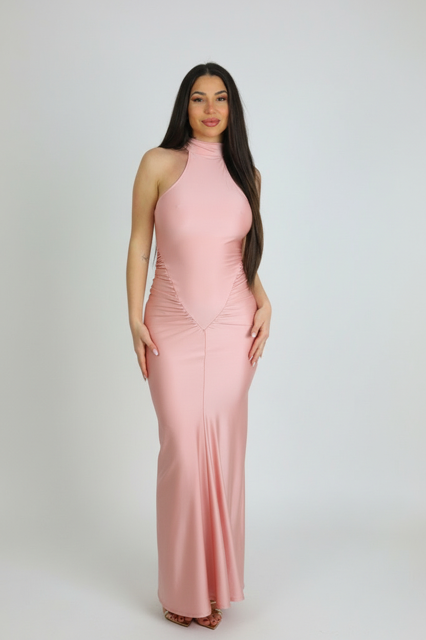 Vestido Fruncido Lazo