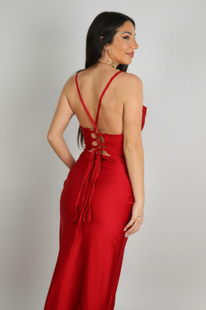 Vestido Nudo Cordón