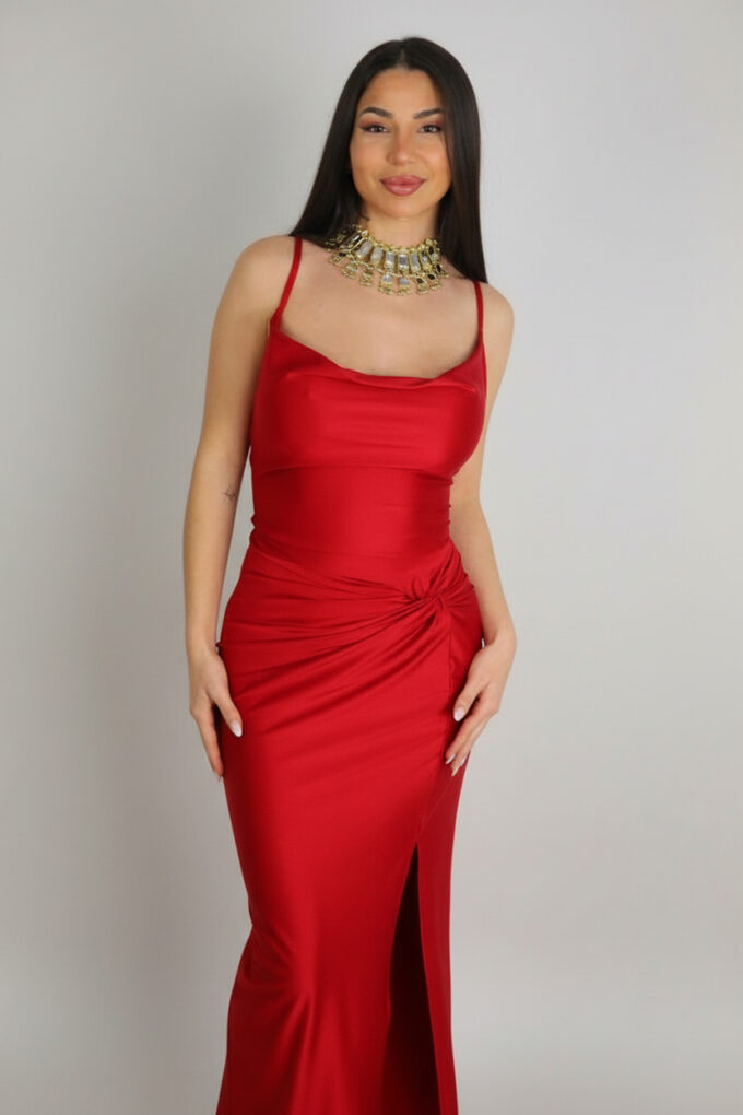 Vestido Nudo Cordón