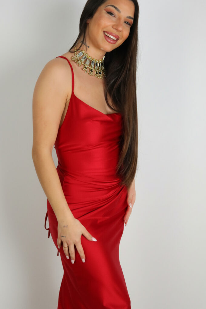 Vestido Nudo Cordón