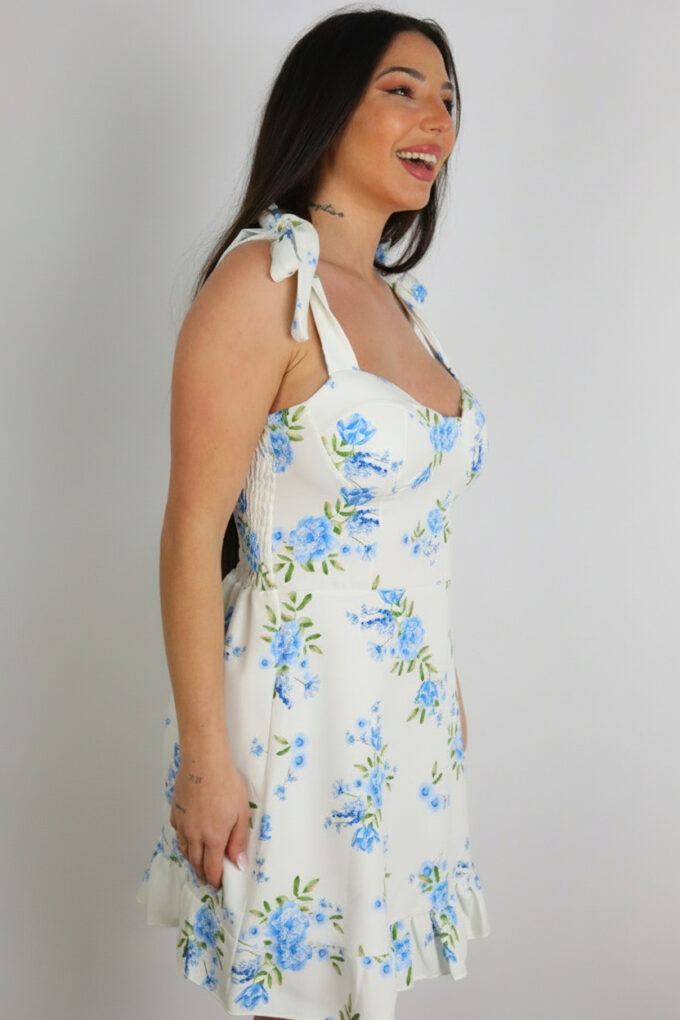 Vestido Cascos Estampado