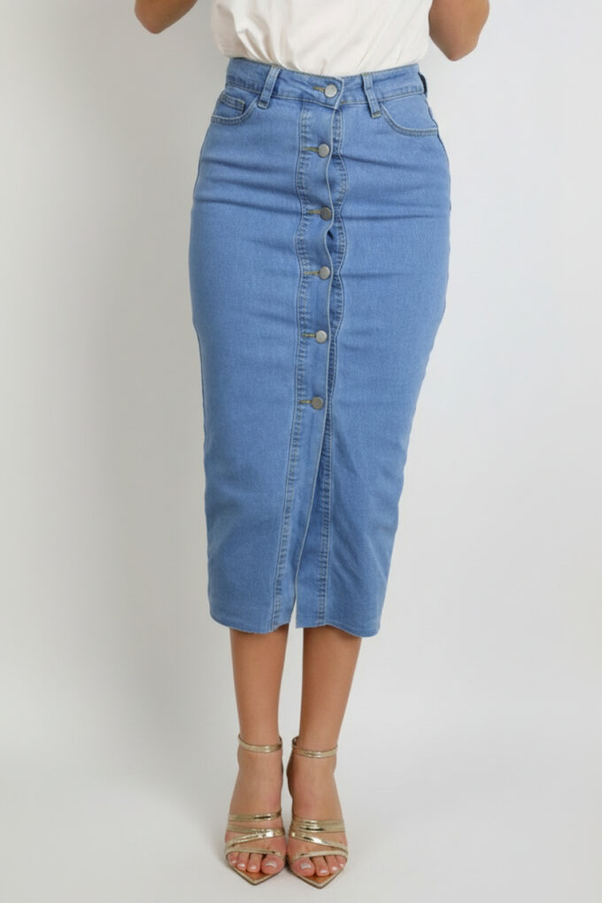 Falda Vaquera Botones
