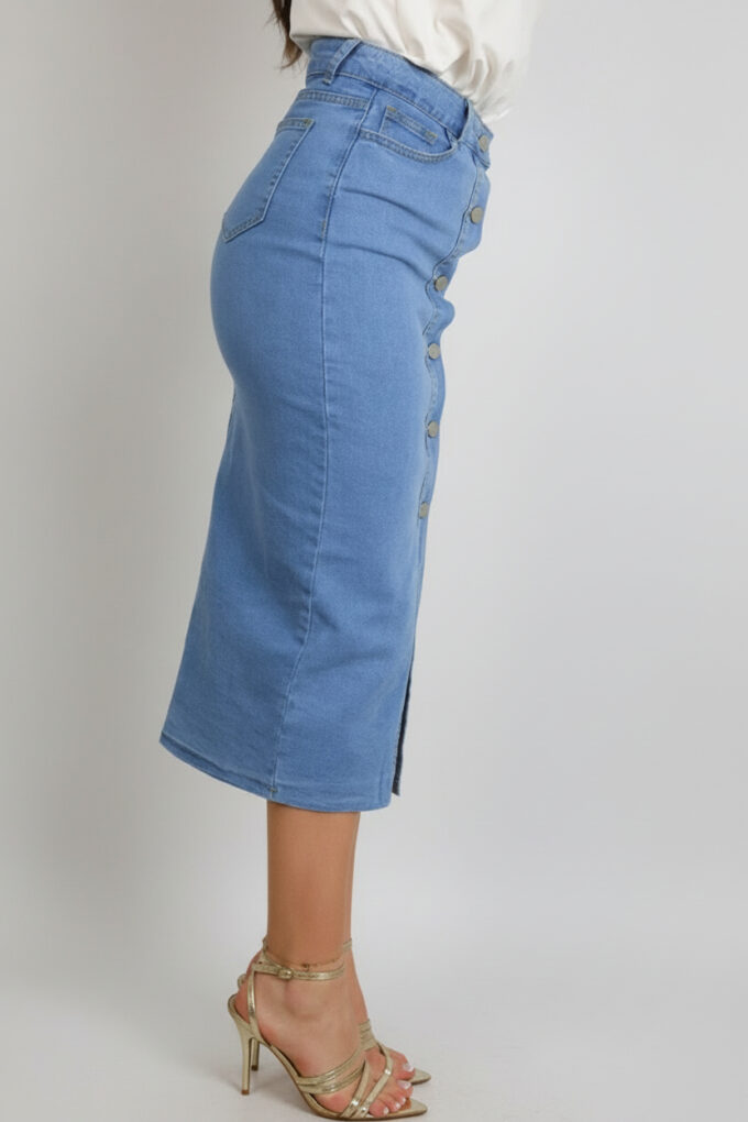 Falda Vaquera Botones