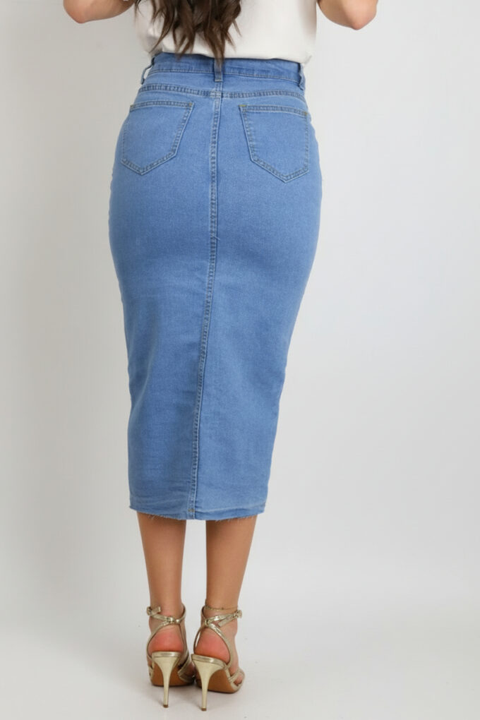 Falda Vaquera Botones