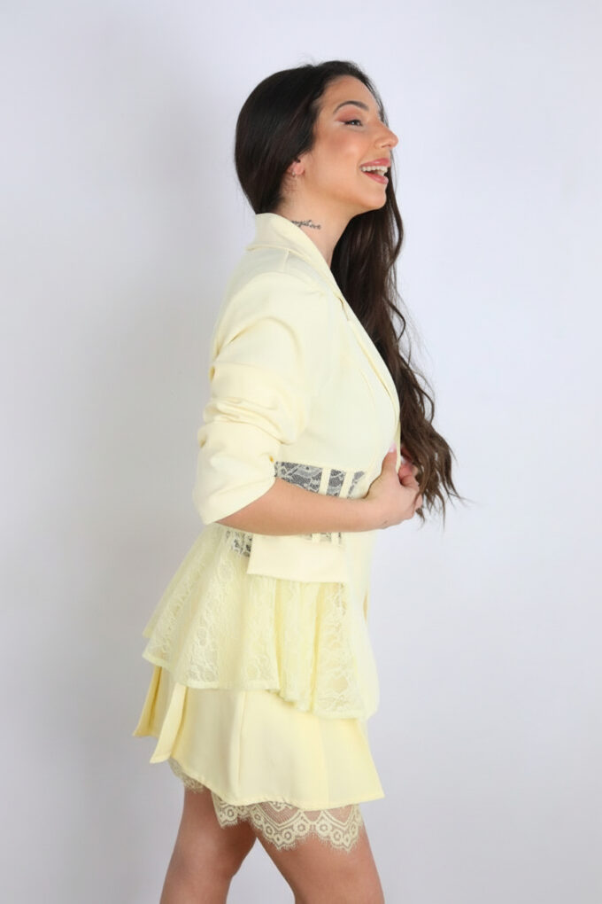 Blazer Corsé Encaje