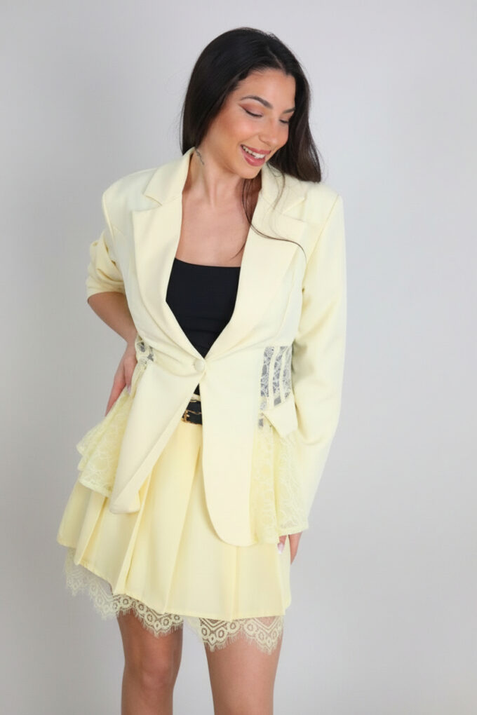 Blazer Corsé Encaje