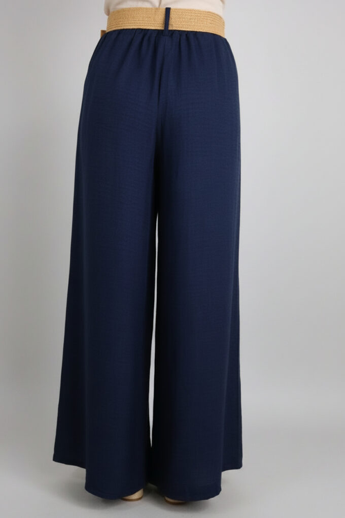 Pantalon Símil Lino Cinturón