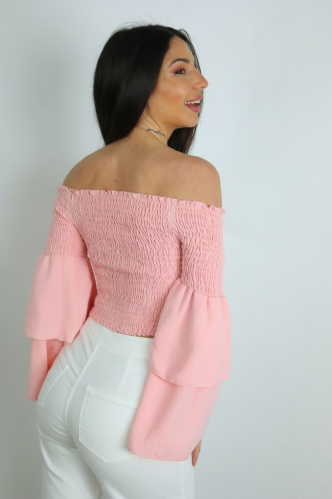 Blusa Fruncida Volantes