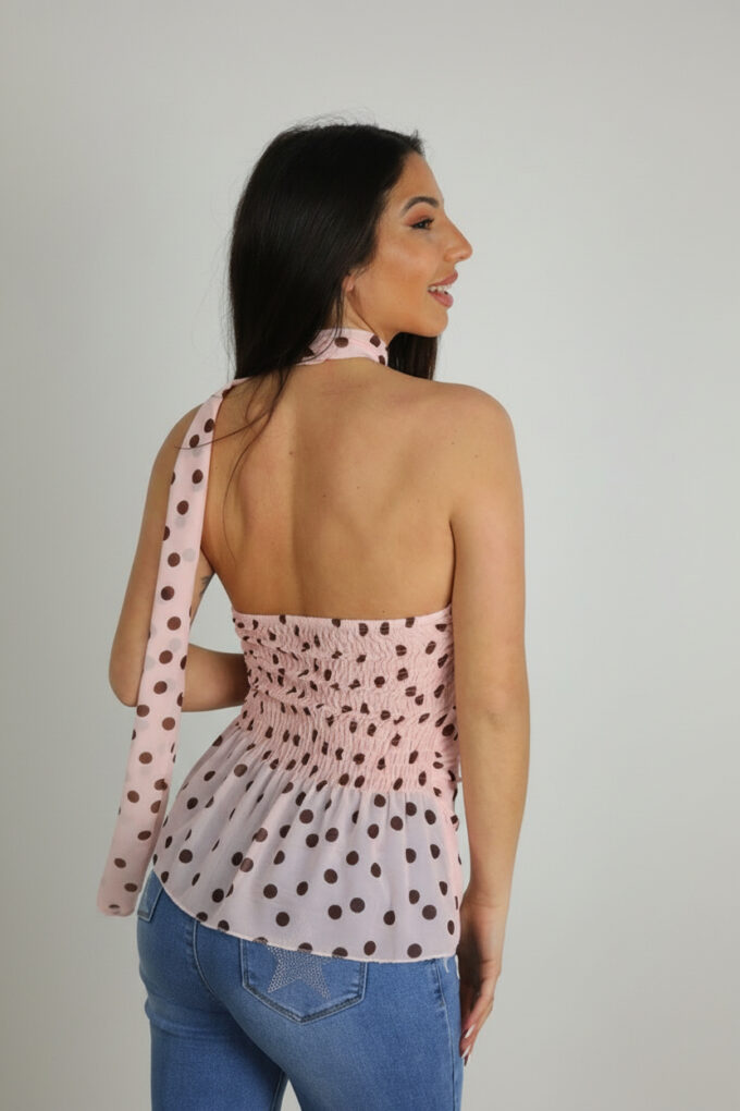 Blusa Asimétrica Lunares