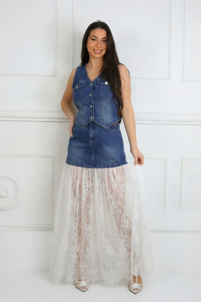 Conjunto Vaquero Encaje