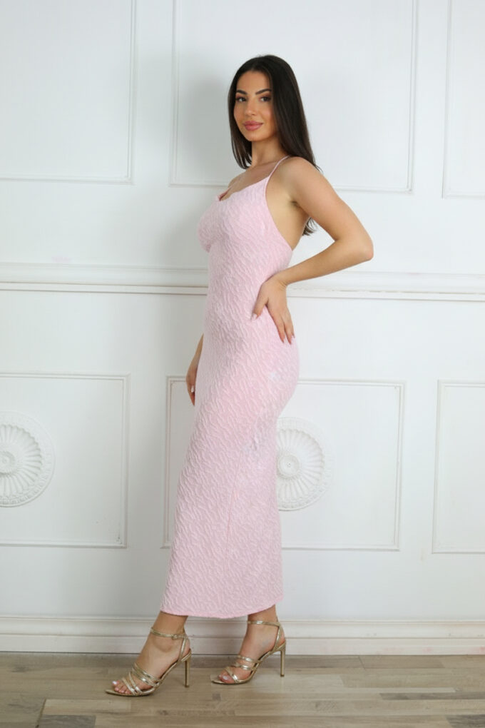 Vestido Largo Cordón