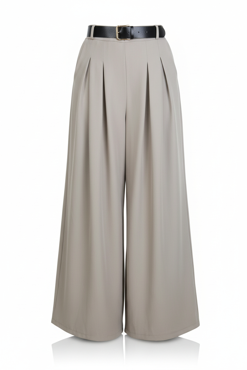 Pantalon Pinzas Cinturón - Imagen 4