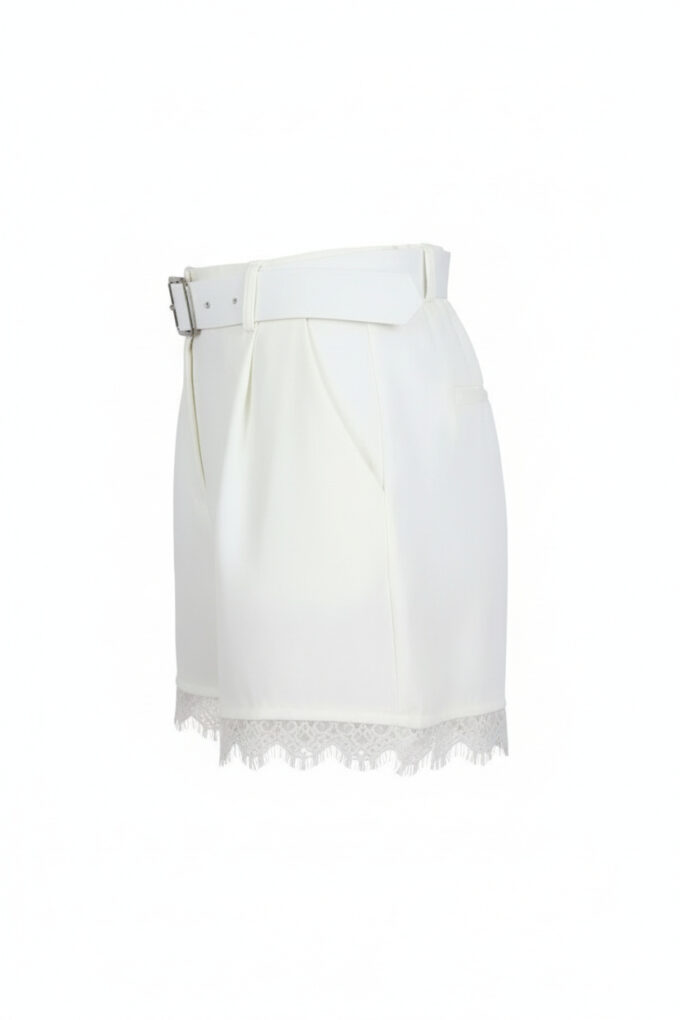 Short Encaje Cinturón