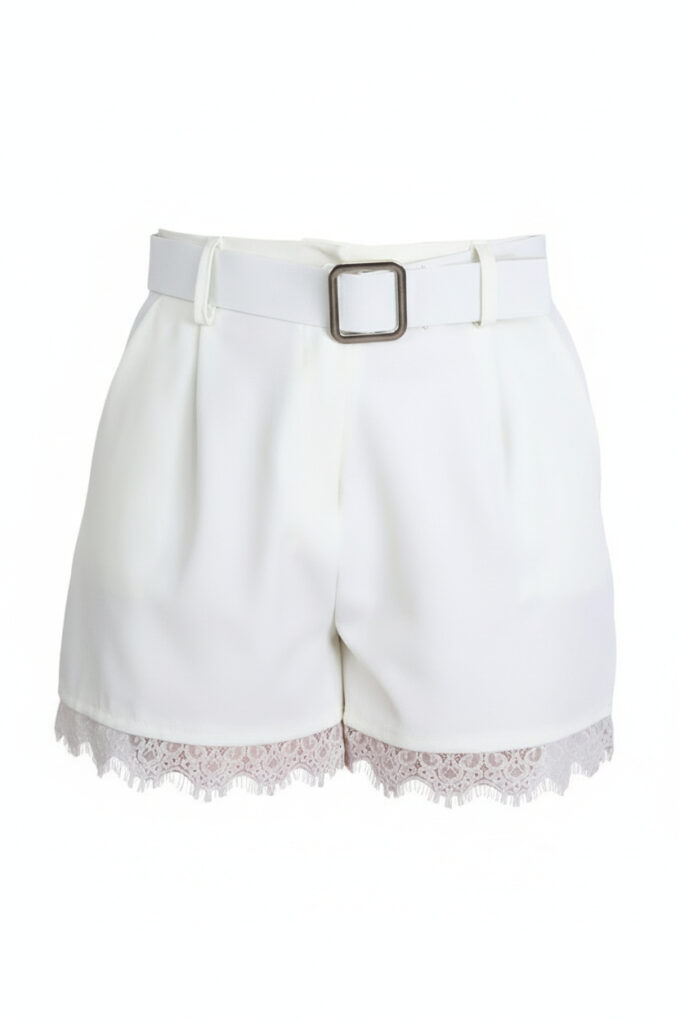 Short Encaje Cinturón