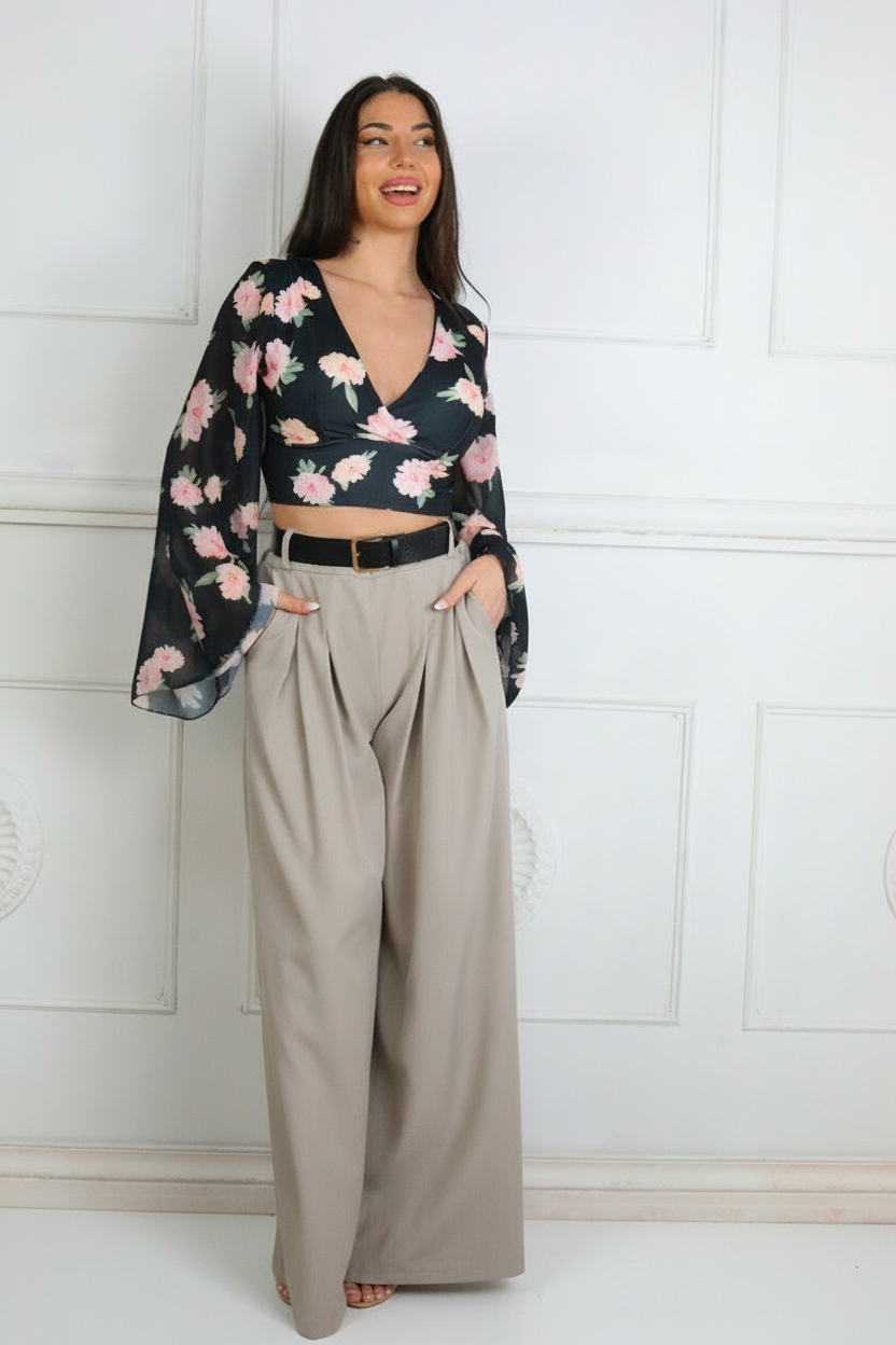 Pantalon Pinzas Cinturón - Imagen 2