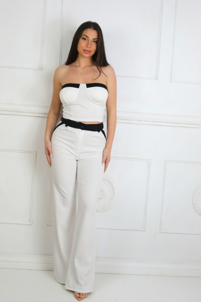 Conjunto Top Bicolor