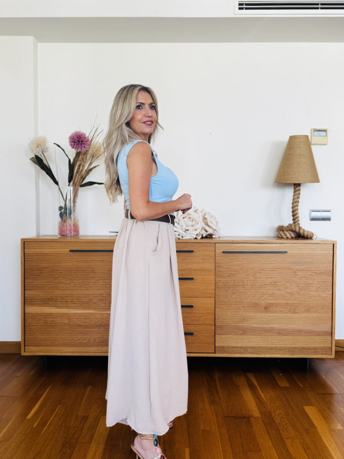 Pantalon Midi Cinturón
