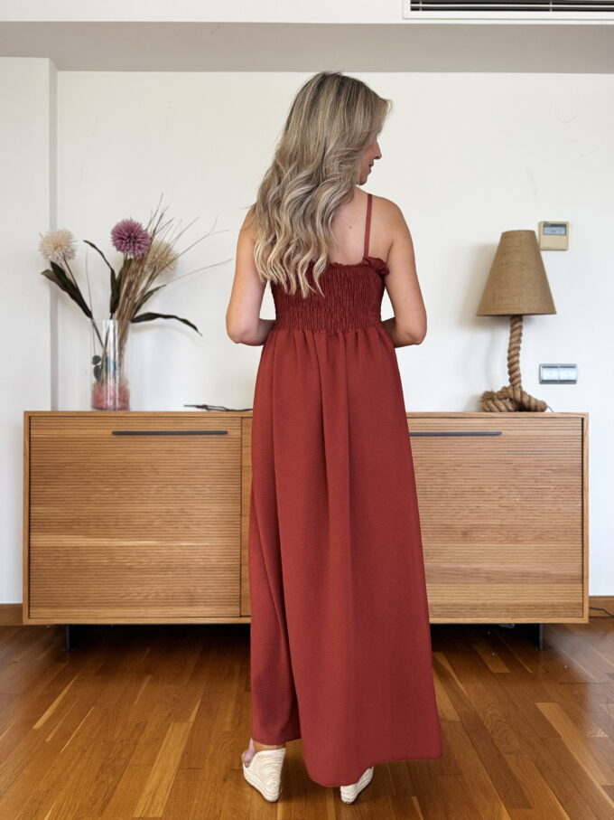 Vestido Fruncido Tirantas