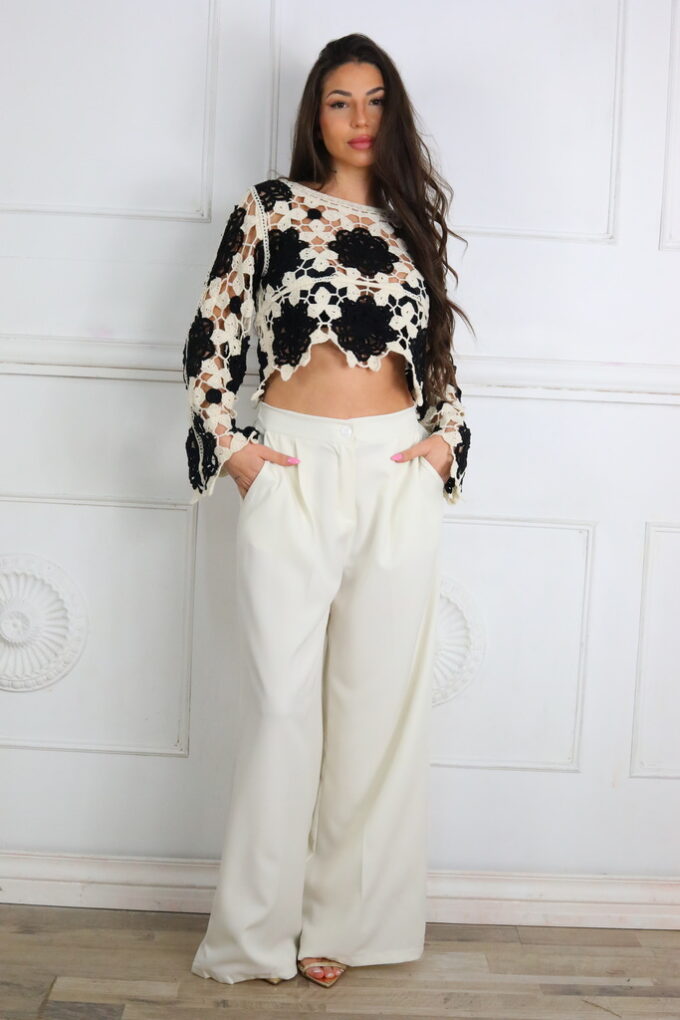 Jersey Croché Bicolor