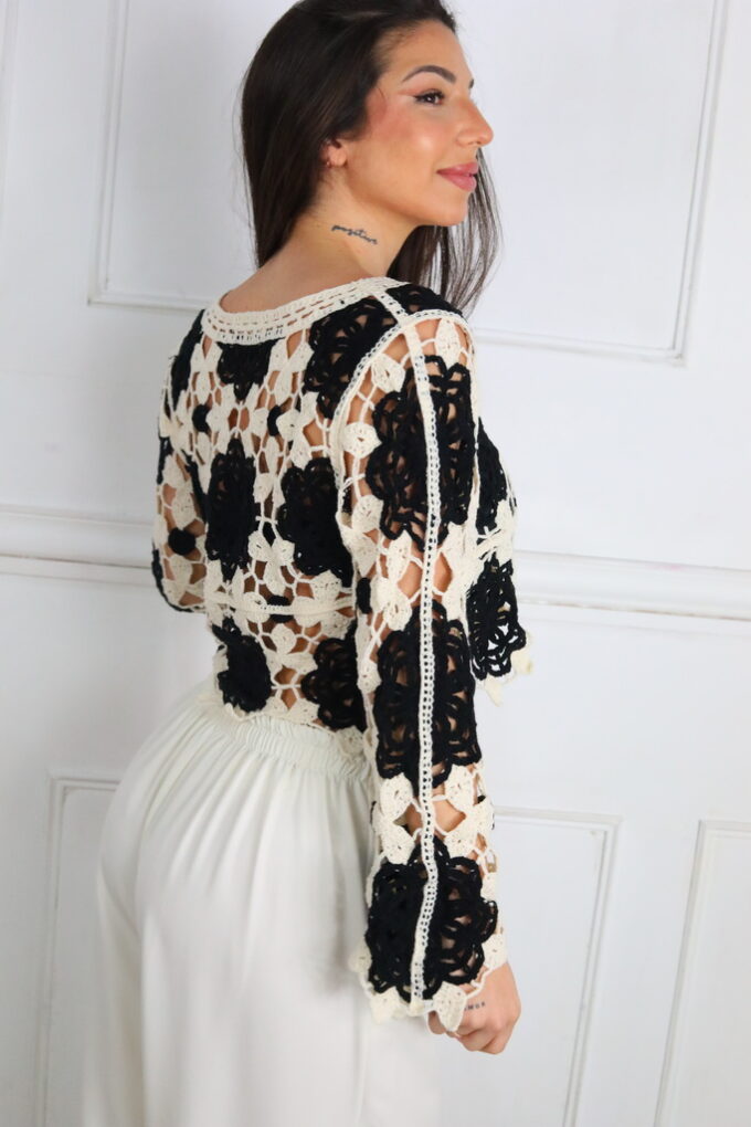 Jersey Croché Bicolor