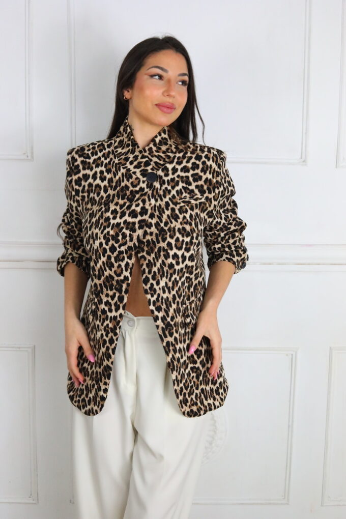 Blazer Estampada Mao