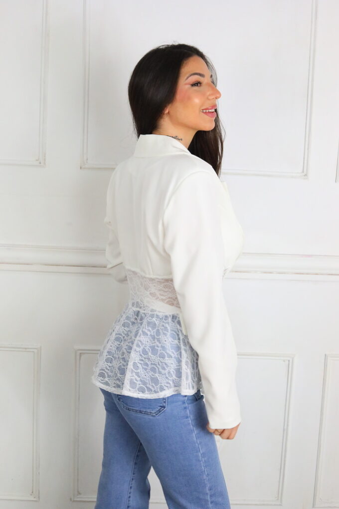 Blazer Corsé Encaje