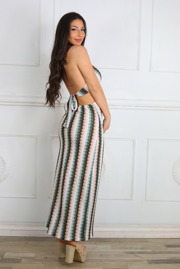 Vestido Estampado Círculo - Imagen 2