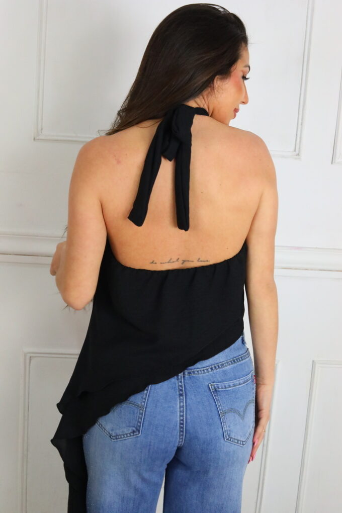 Blusa Volantes Asimétrica