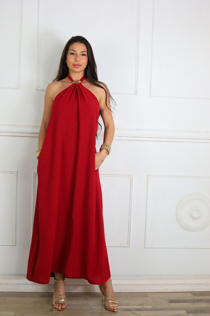 Vestido Largo Broche - Imagen 2