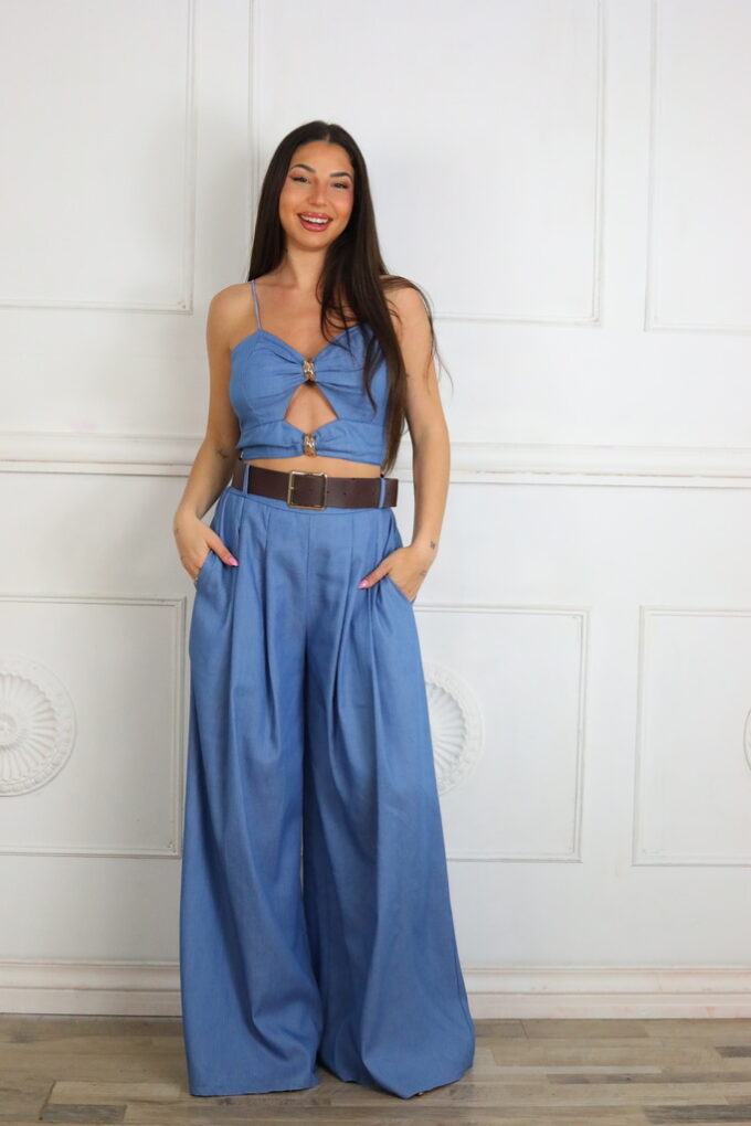 Pantalon Pinzas Cinturón