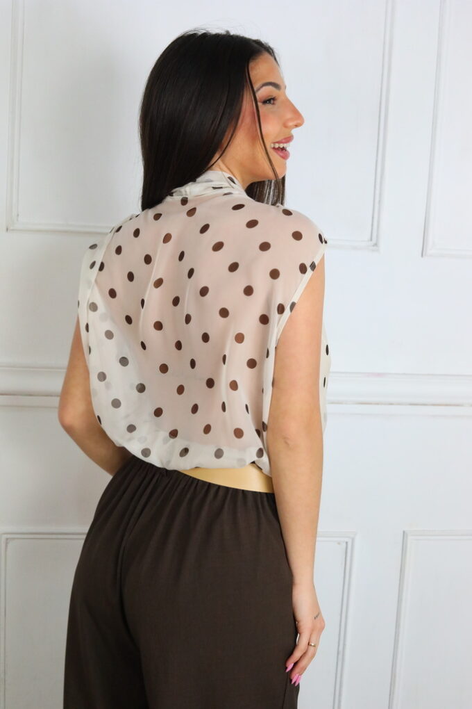 Blusa Encaje Lunares