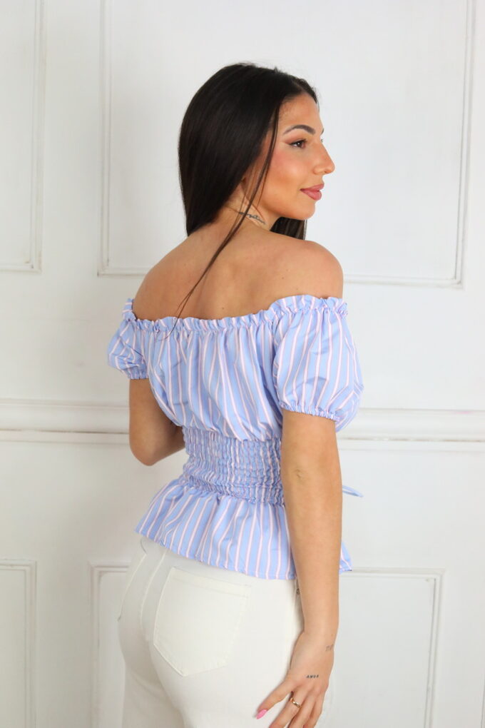Blusa Fruncida Fajín