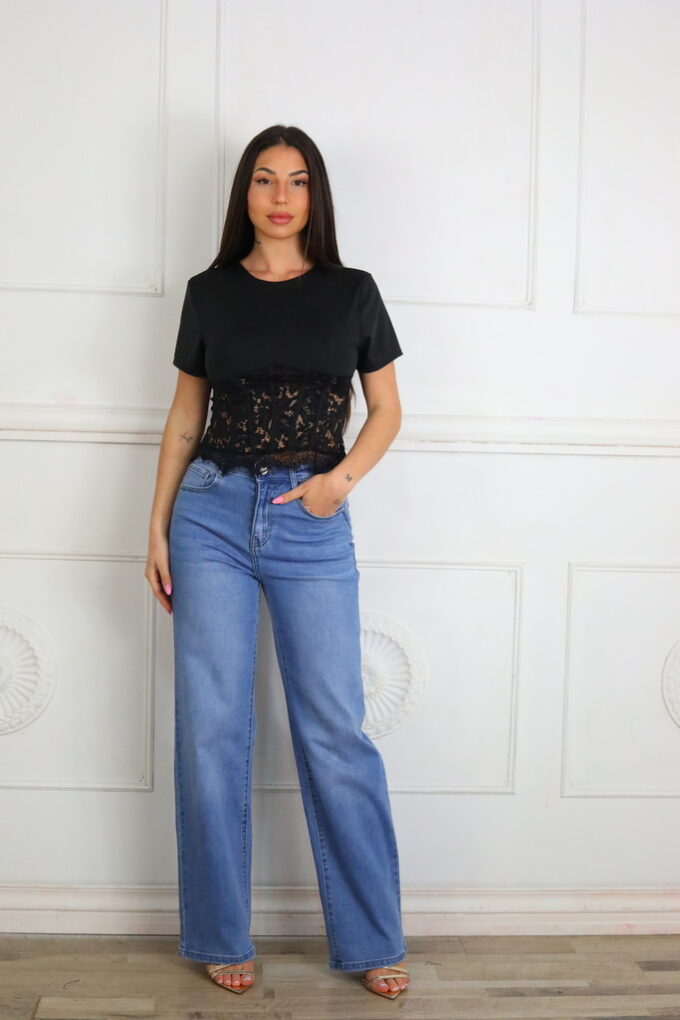 Camiseta Encaje Corsé