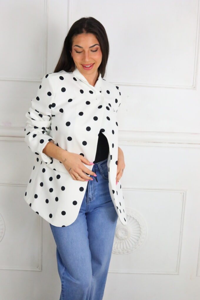 Blazer Estampada Mao