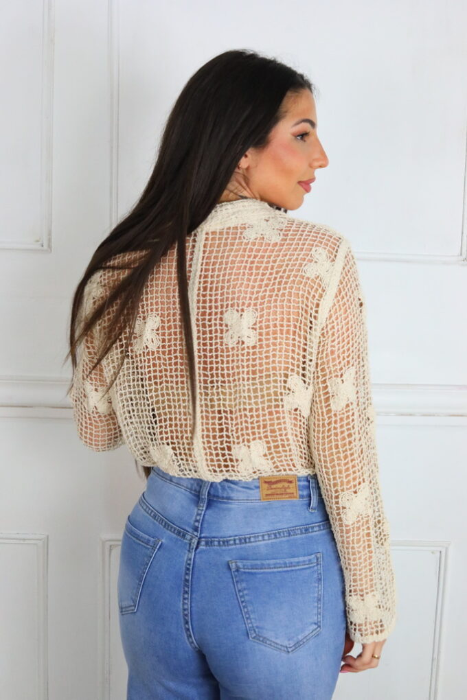 Camisa Calada Croché