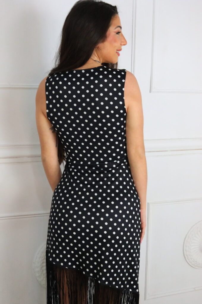 Vestido Lunares Flecos