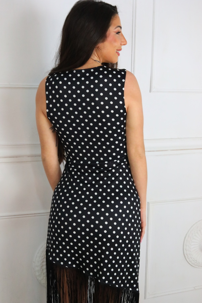 Vestido Lunares Flecos - Imagen 4