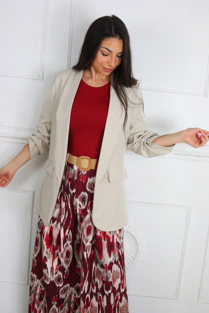 Blazer Manga Fruncida