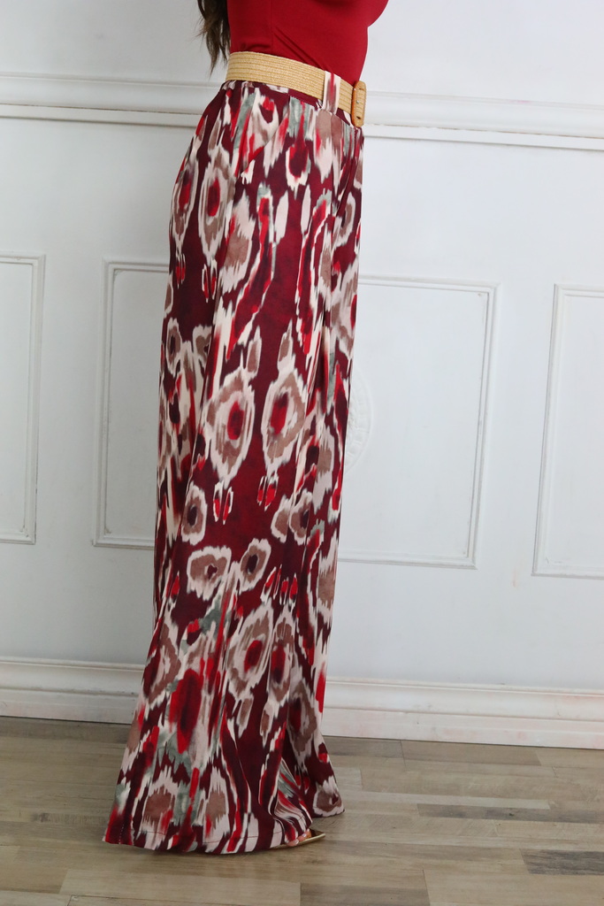 Pantalon Estampado Cinturón - Imagen 5