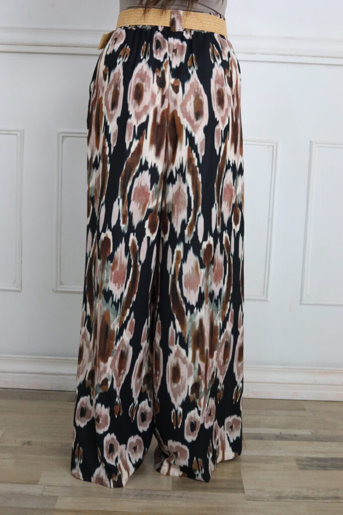 Pantalon Estampado Cinturón