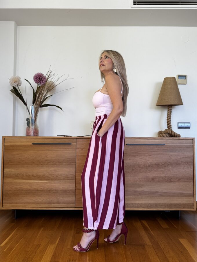 Pantalon Midi Rayas
