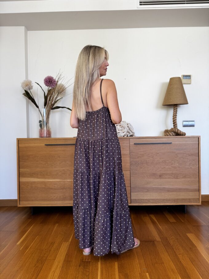 Vestido Largo Lunares