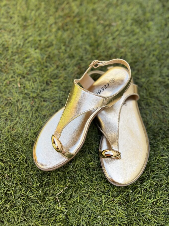 Sandalias Metalizada