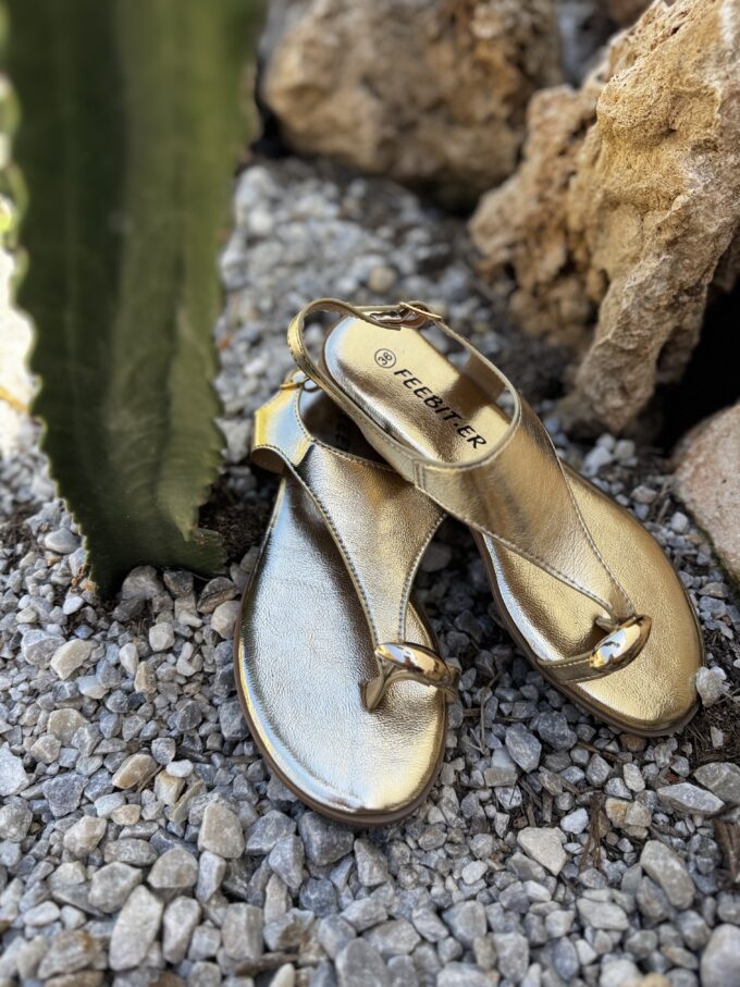 Sandalias Metalizada