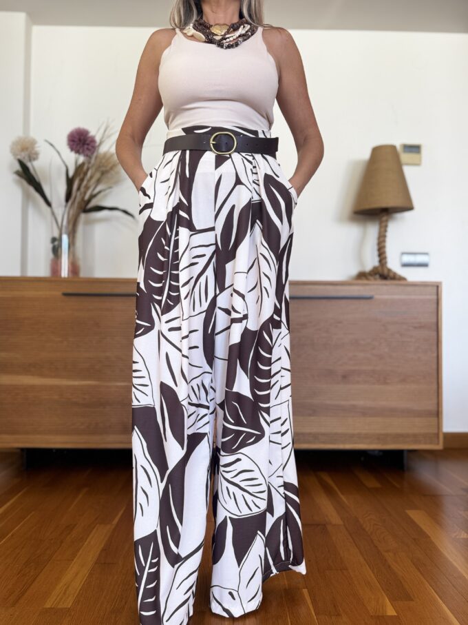Pantalon Palazzo Estampado